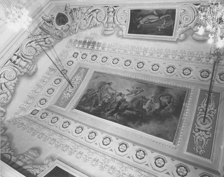 plafond, revêtement intérieur (décor du grand salon), vue partielle