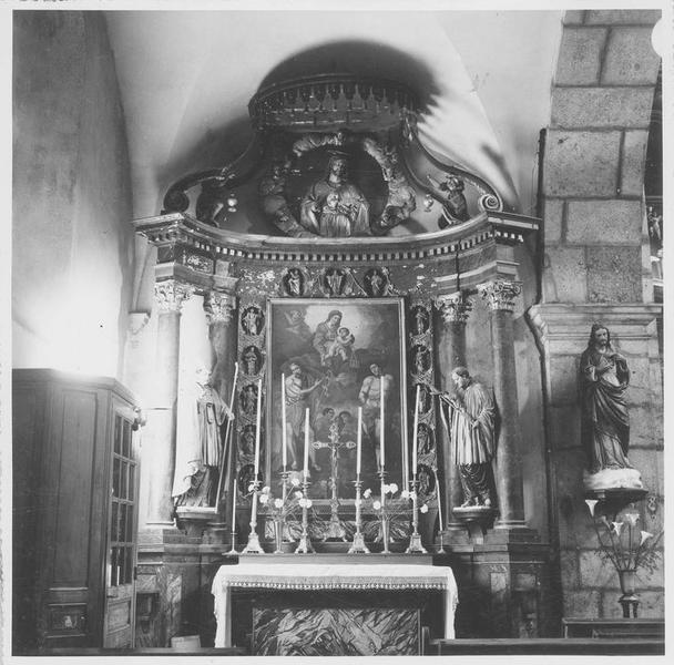 retable de l'autel du Sacré-Coeur, vue générale