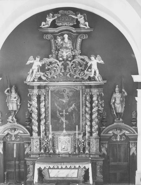 retable du maître-autel, tableau : la Résurrection, vue générale