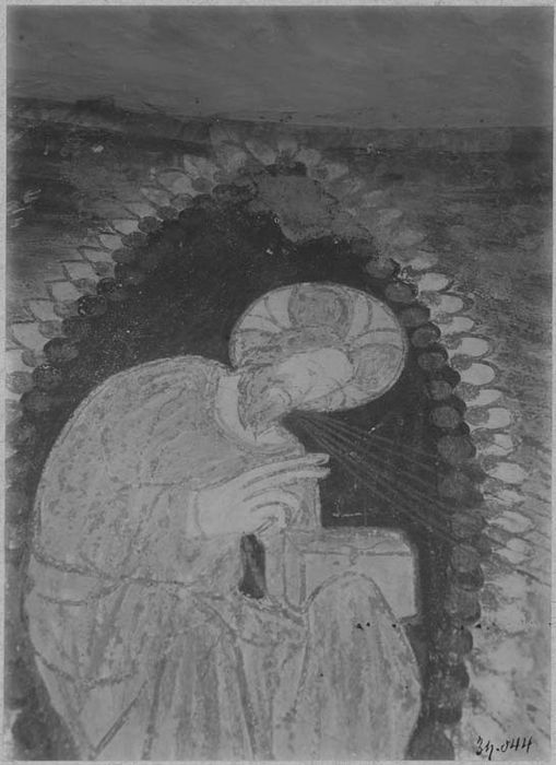 peinture monumentale : l'Annonciation, détail