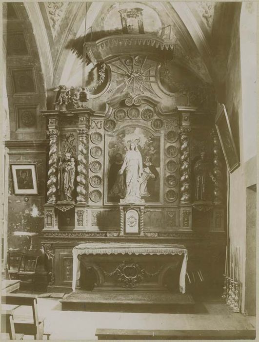 retable de l'autel de la Vierge