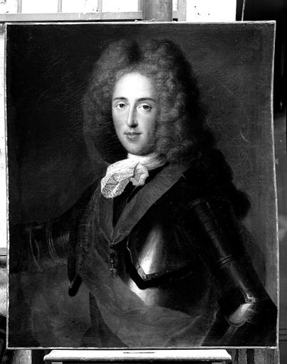 Portrait de Charles-Alexandre de Loraine fils de Léopold, gouverneur des pays Autrichiens, peinture sur toile