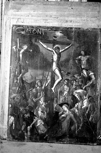 Panneau peint : Crucifixion