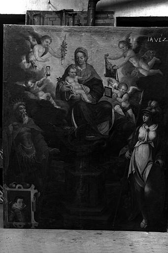 Le triomphe de la Vierge, peinture sur toile