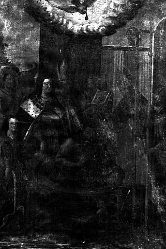 Le baptême de Clovis, peinture sur toile