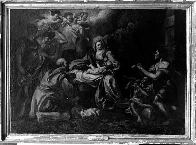 Adoration des bergers, peinture sur toile