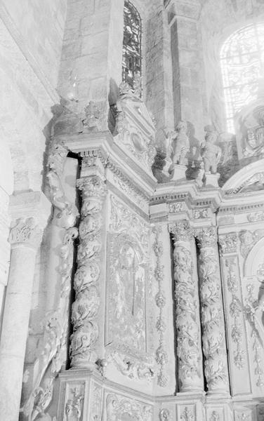 Retable de sainte Foy : vue de la partie supérieure gauche