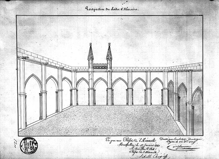 Cloître : Vue perspective