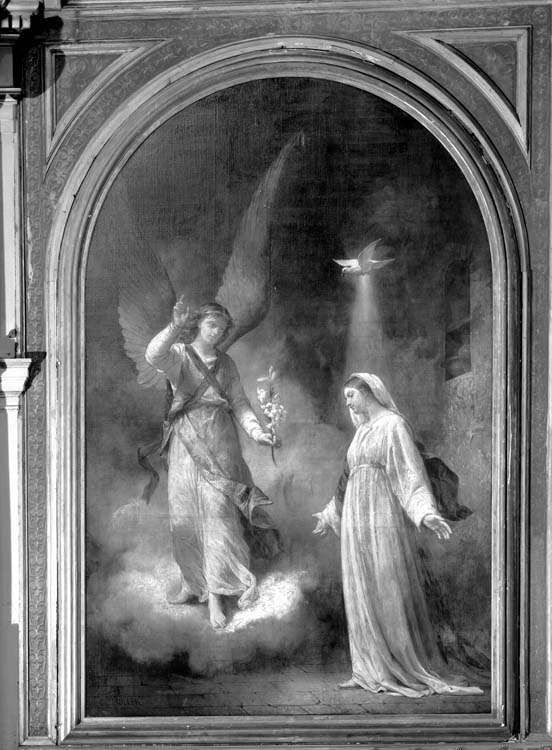 L'Assomption, peinture sur toile de la chapelle de la Vierge, transept de droite