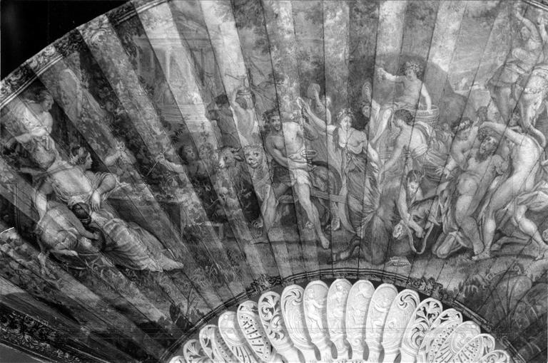 éventail : Le Triomphe de Bacchus, détail - © Ministère de la Culture (France), Médiathèque du patrimoine et de la photographie (objets mobiliers), tous droits réservés