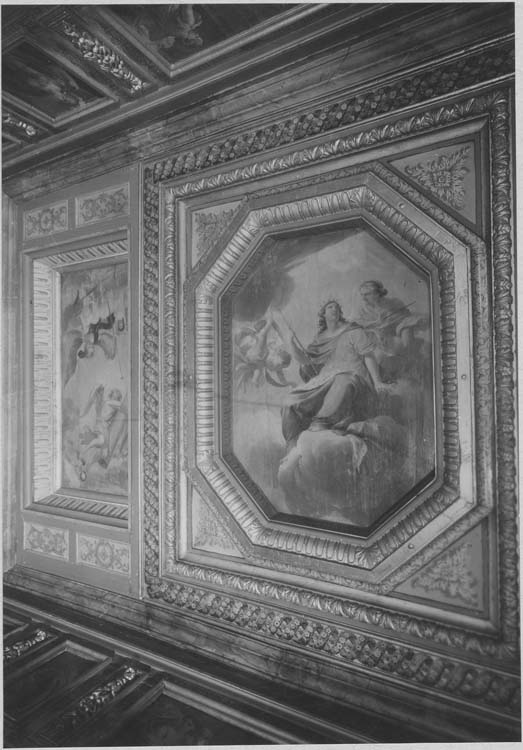 Pavillon de l'Arsenal : Oratoire de Madame de la Meilleraye, détail du plafond