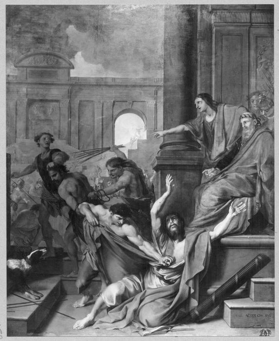 tableau : La Flagellation de saint Paul et saint Barnabé