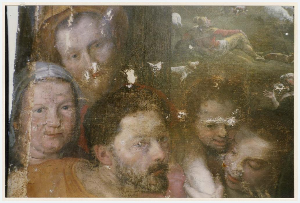tableau : La Nativité, détail