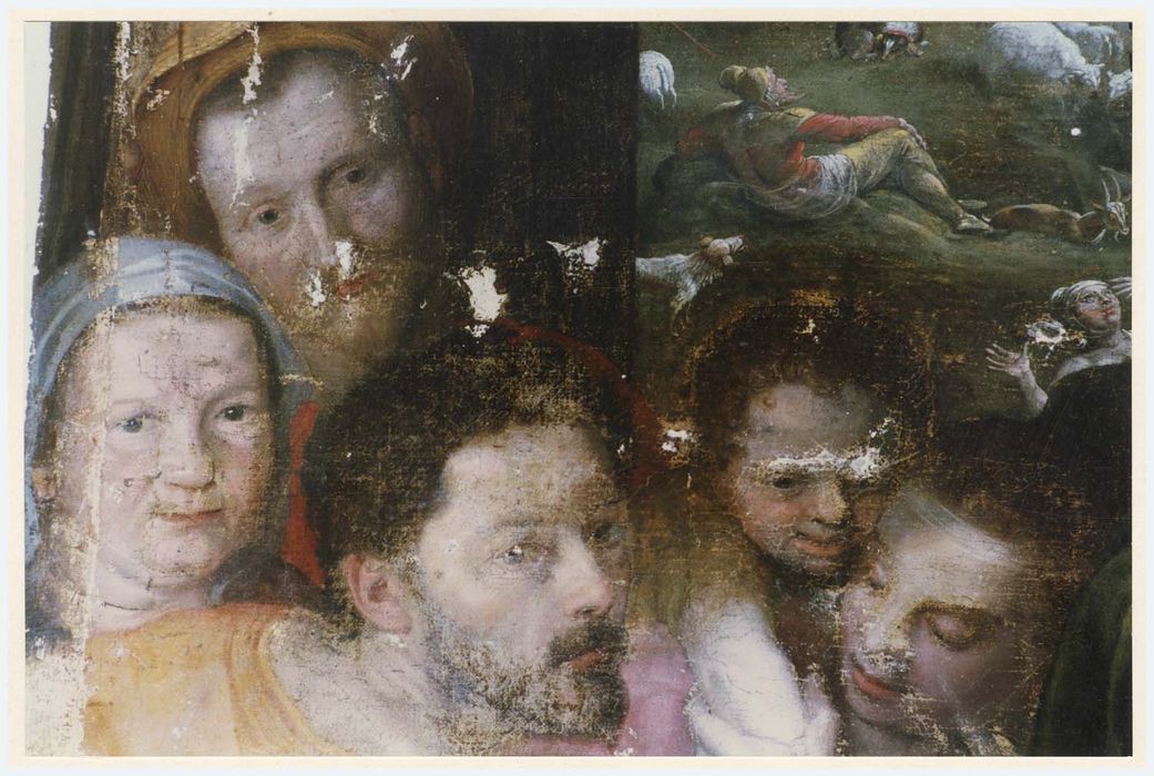 tableau : La Nativité, détail