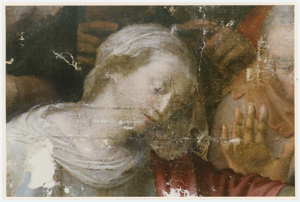 tableau : La Nativité, détail