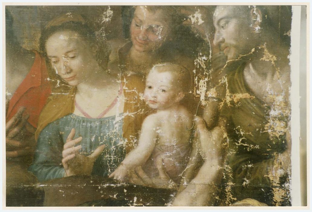tableau : La Nativité, détail
