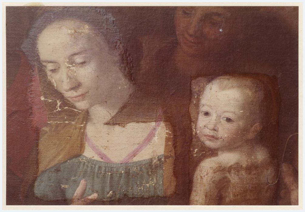 tableau : La Nativité, détail