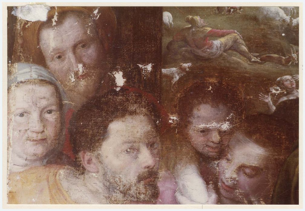 tableau : La Nativité, détail