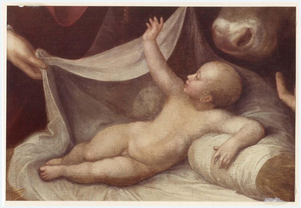 tableau : La Nativité, détail