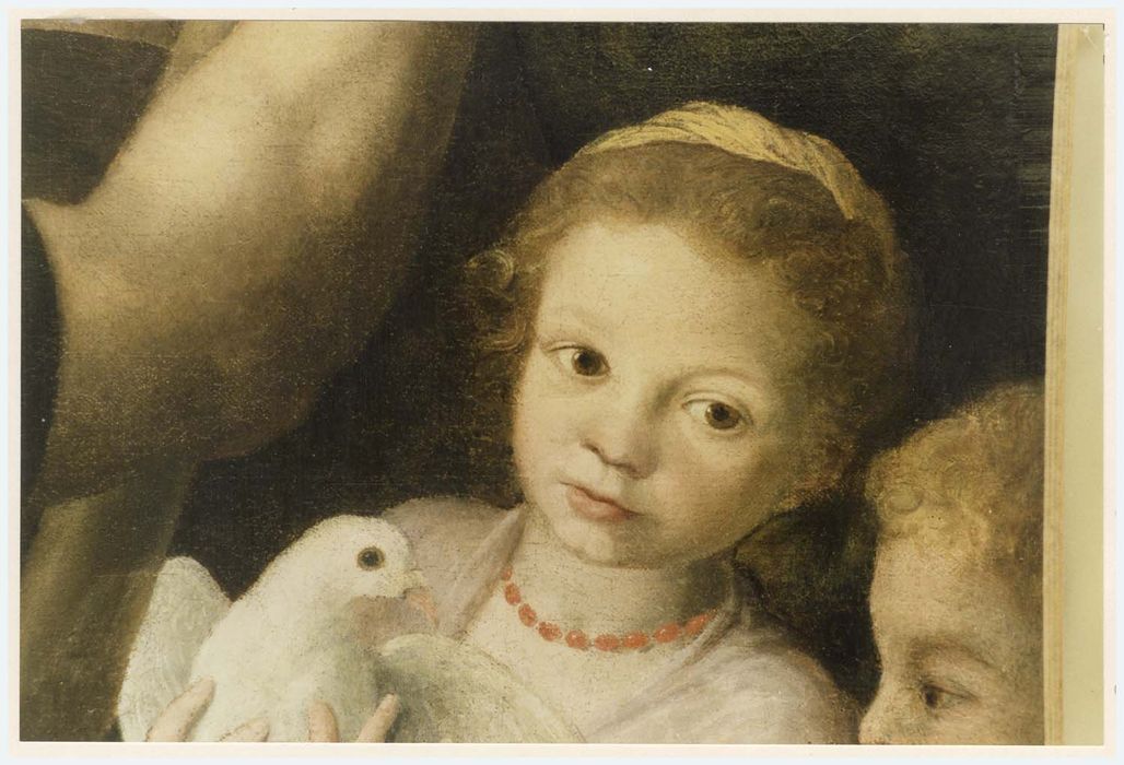 tableau : La Nativité, détail