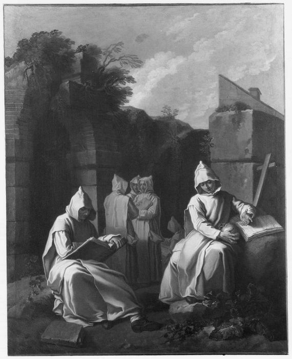 Tableau : Chartreux en méditation