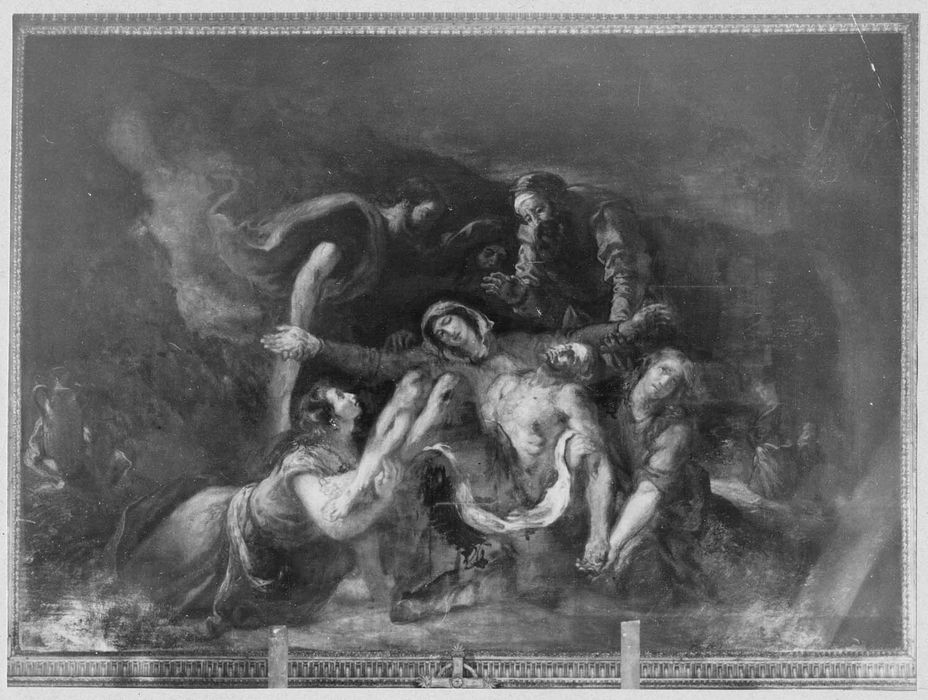 peinture monumentale de la chapelle Sainte-Geneviève : Vierge de Pitié