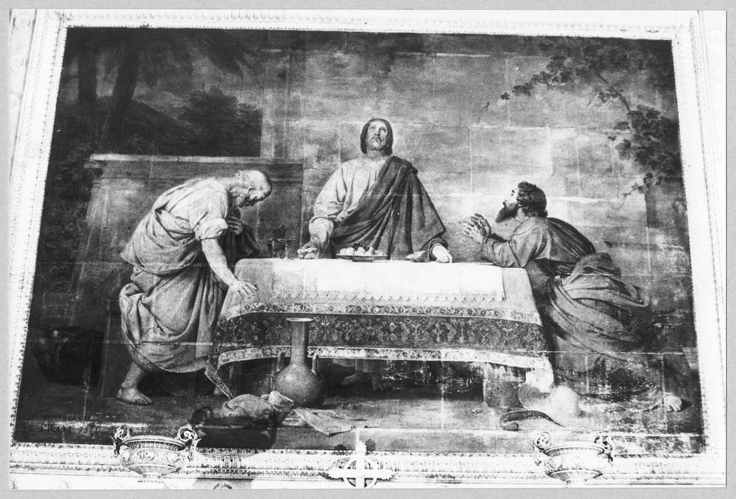 peinture monumentale de la chapelle Saint-Denis : Les Disciples d'Emmaüs