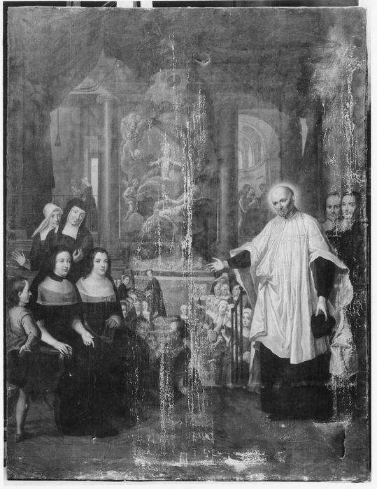 Tableau : Saint Vincent de Paul prêchant