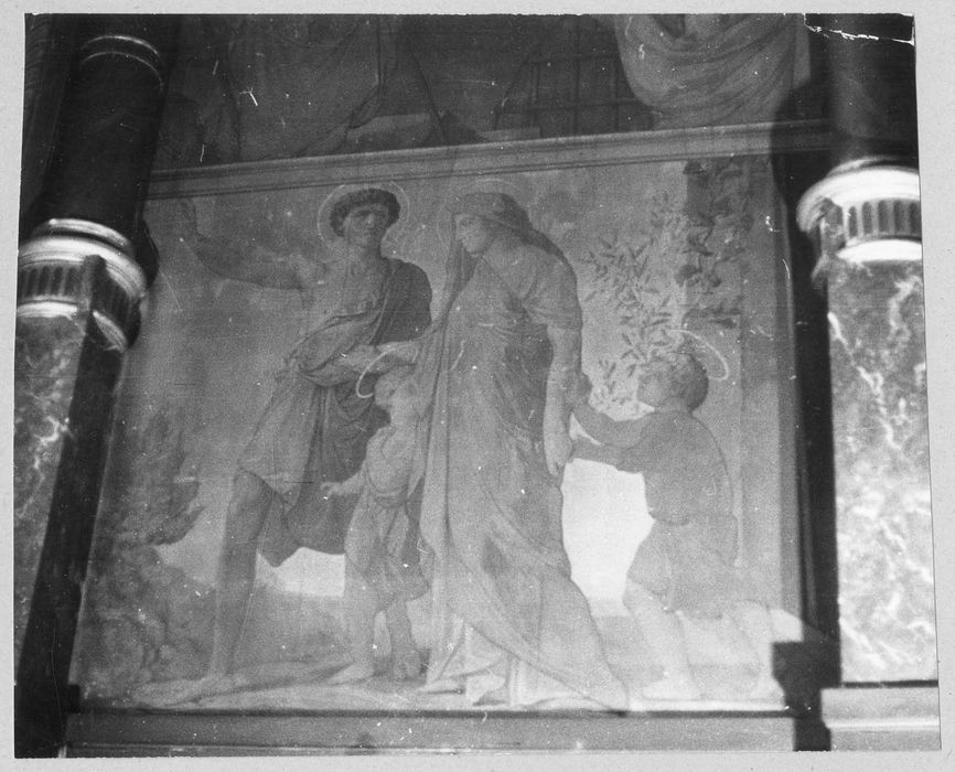 peintures monumentales de la chapelle Saint-Eustache, vue partielle