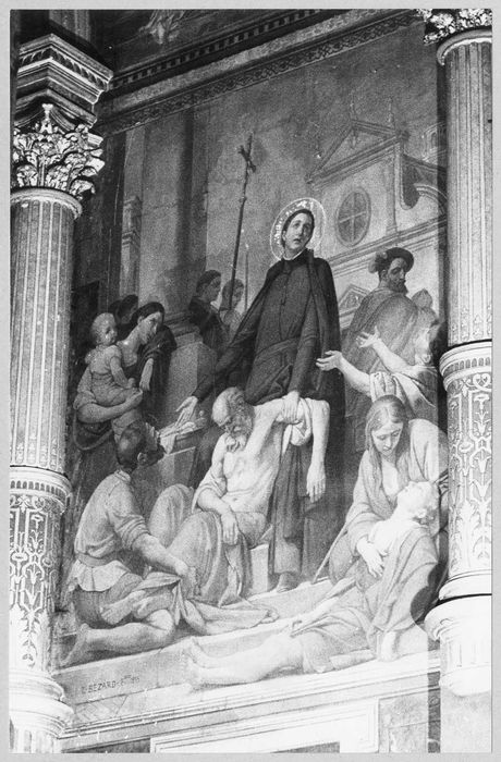 peintures monumentales de la chapelle Saint-Louis-de-Gonzague, vue partielle