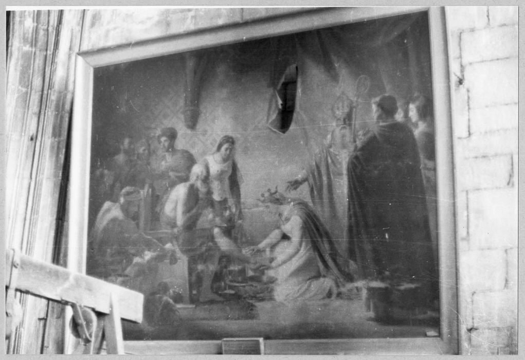 tableau : Sainte Marguerite lavant les pieds des pauvres