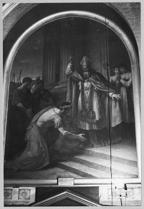 tableau : Saint Ambroise et Théodore