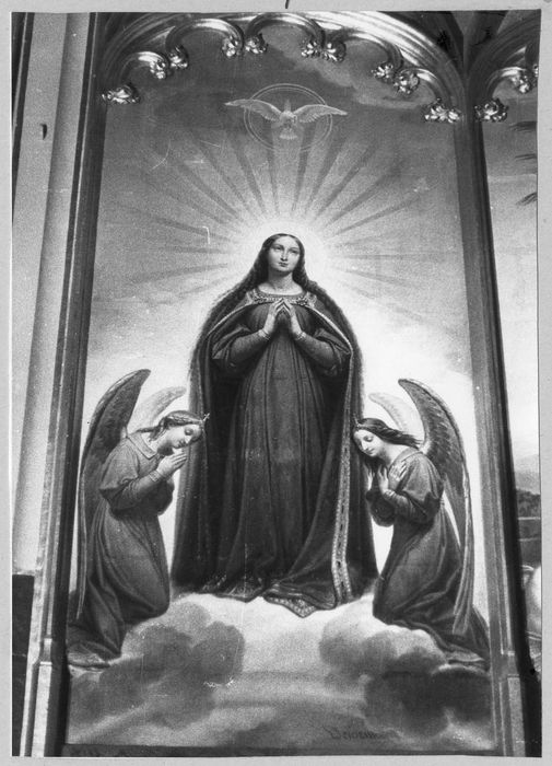 peinture monumentale de la chapelle de la Vierge : L'Assomption