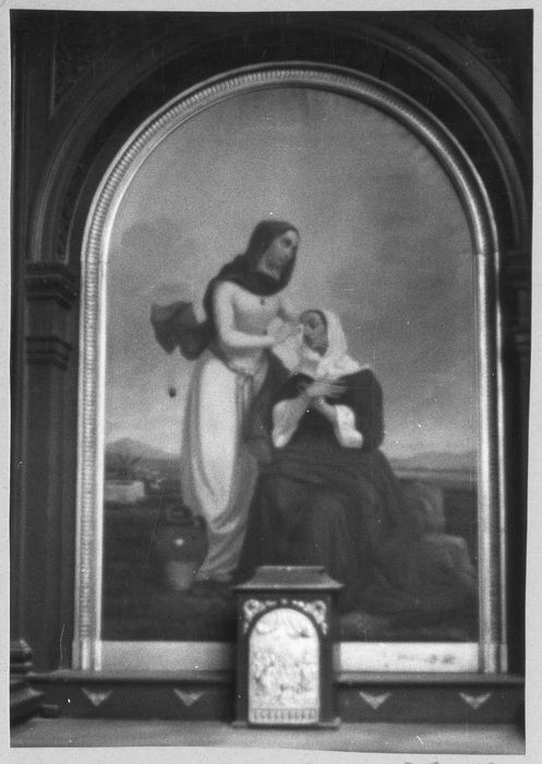 tableau : Sainte Geneviève rendant la vue à sa mère