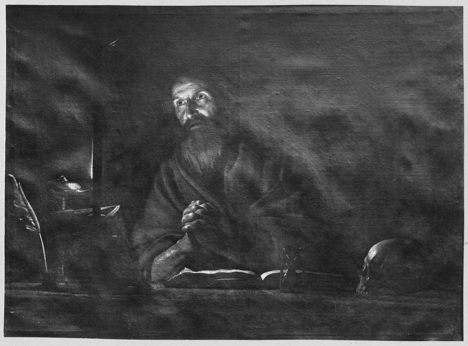 tableau : Saint Jérôme en prières