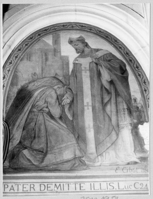 Peinture monumentale : Saint Leu guérissant un malade