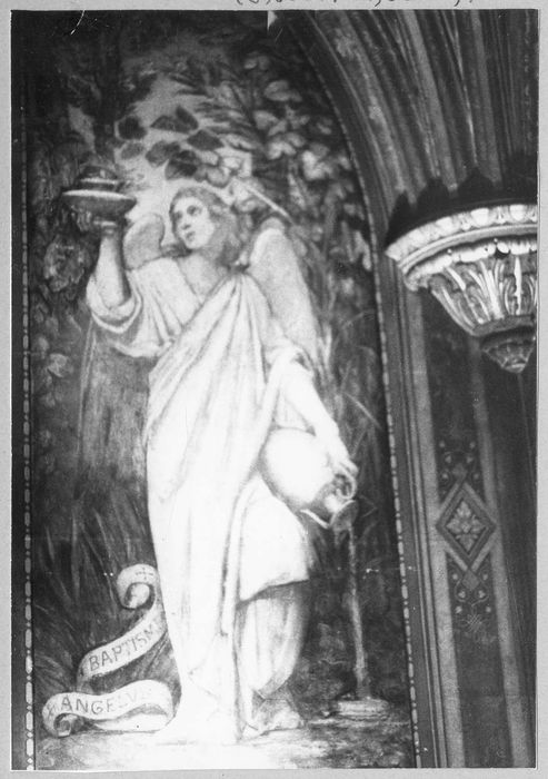 Peinture monumentale : L'Ange du Baptême