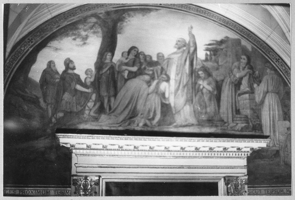 Peinture monumentale : La Prédication de saint Leu