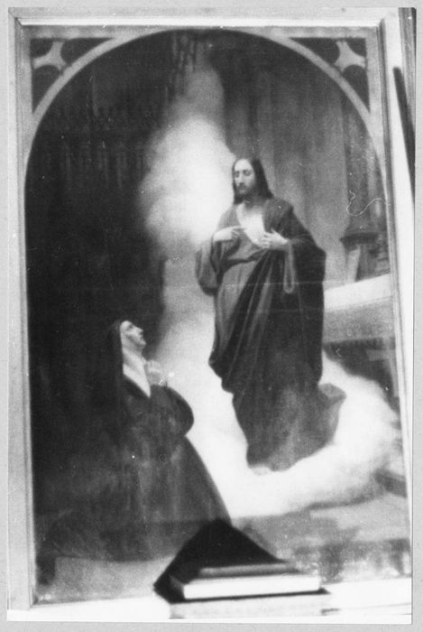 Tableau : L'Apparition de Jésus à sainte Marguerite-Marie Alacoque