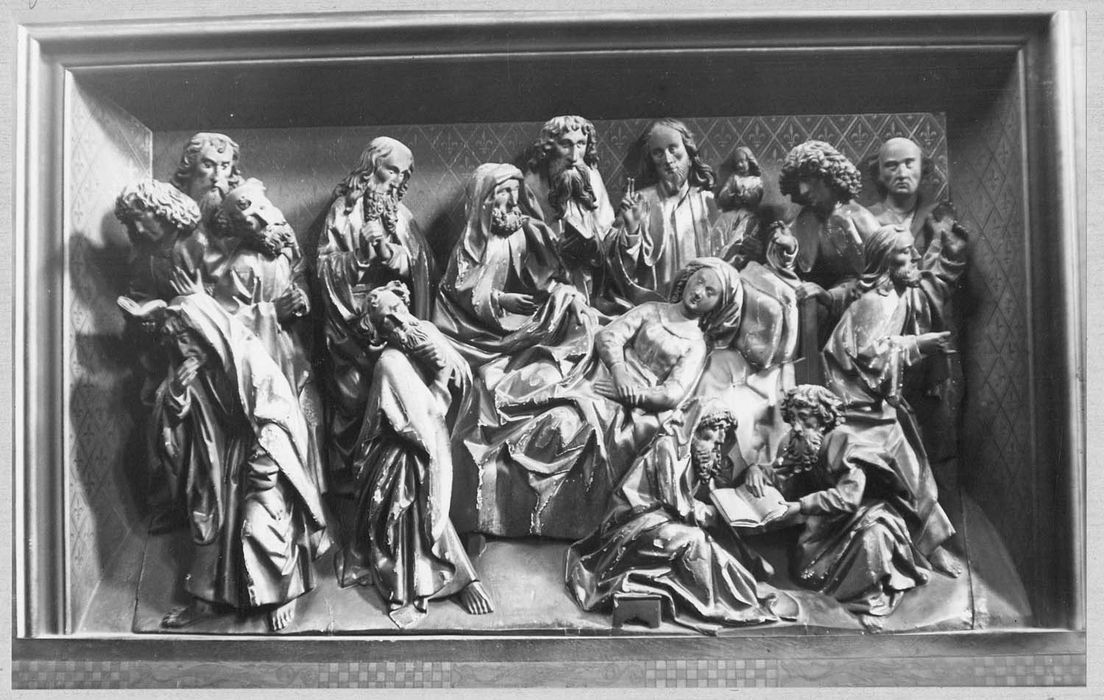 haut-relief : Dormition de la Vierge