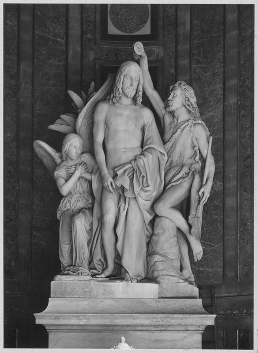 groupe sculpté : Baptême du Christ