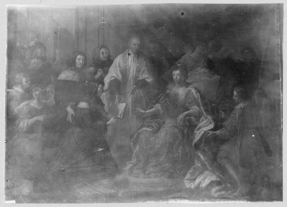 tableau : Saint Vincent de Paul et Anne d'Autriche