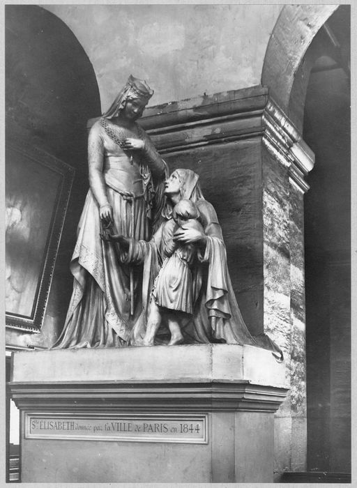 groupe sculpté : Décollation de sainte Marguerite