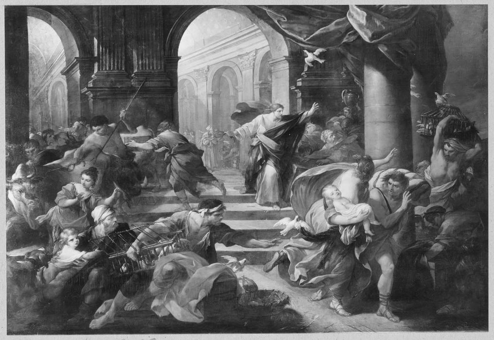 tableau : Les Vendeurs chassés du Temple