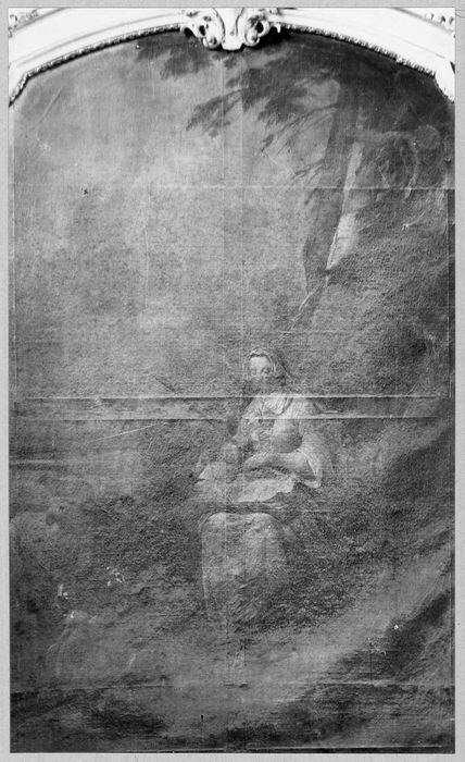 tableau : Sainte Geneviève gardant ses moutons