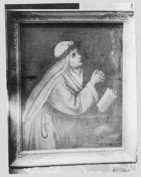 tableau : Sainte Catherine de Sienne couronnée d'épines