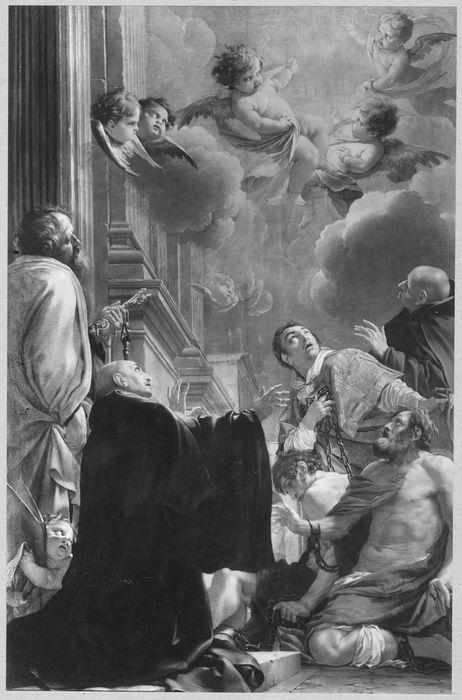 tableau : Saint Merry délivrant les prisonniers