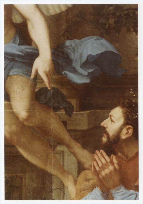 tableau : Saint Roch et l'ange, détail