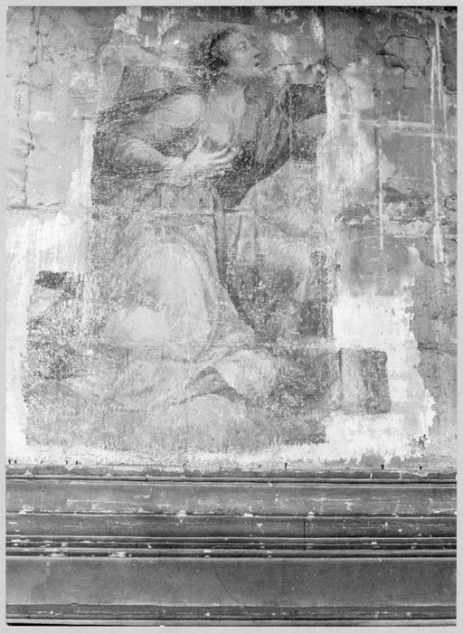 peintures monumentales de la chapelle de la Vierge, vue partielle