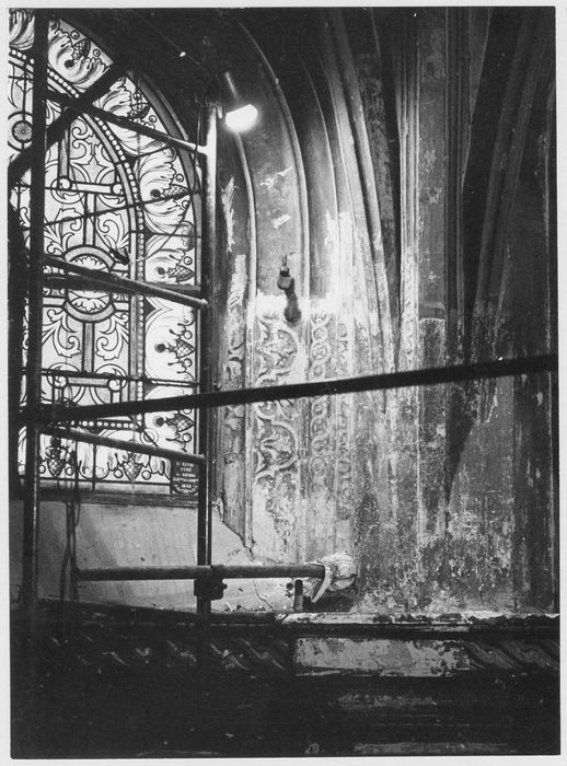 peintures monumentales de la chapelle de la Vierge, vue partielle